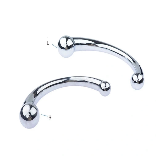 Stainless Ended Anal Hook Steel Elegant 5858 Double 0807